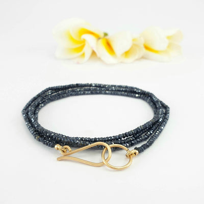 Black Spinel Beads Bracelet