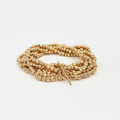 Gold-Filled Stack Beads Wrap Bracelet