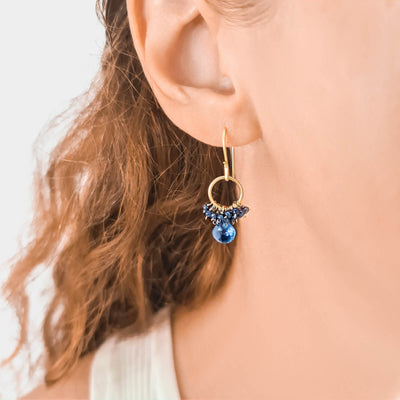 Blue Topaz Dangle Earrings | Ilana Magen