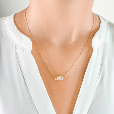 Aquamarine Gold Necklace | Ilana Magen