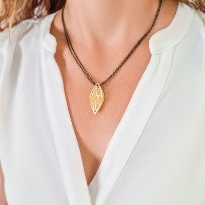 Leaf Gold Necklace | Ilana Magen