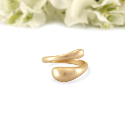 Gold Open Spiral Wrap Ring